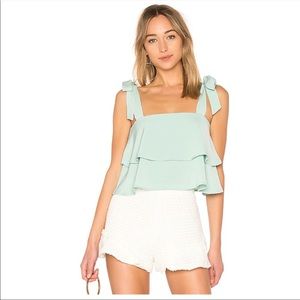 Revolve Superdown Tier Tank in Mint